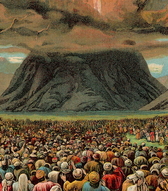 Receiving the revelation at Mount Sinai